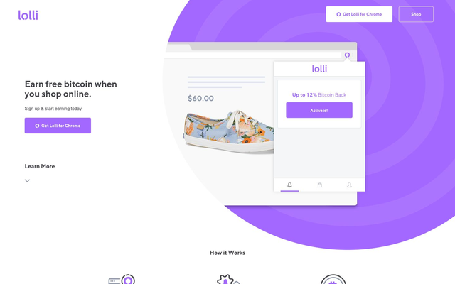 LOLLI: Earn Free Bitcoin Cashback