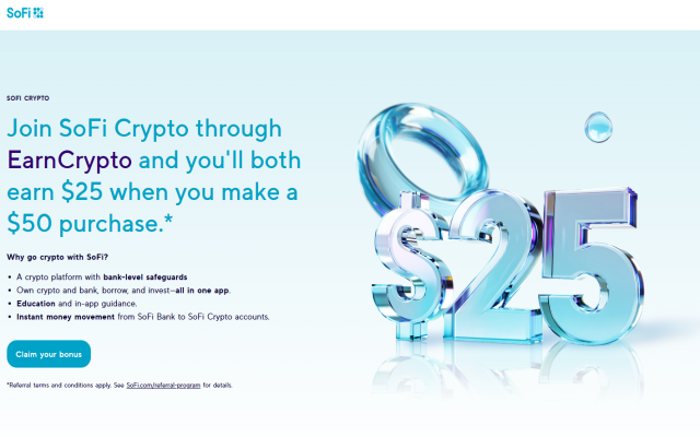 SoFi Crypto logo