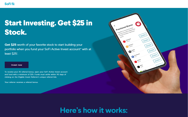SoFi Active Invest Free Stock